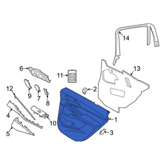 BMW OE - Rear Left Inner Door Interior Trim Panel