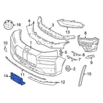 BMW OE - Front License Plate Bracket