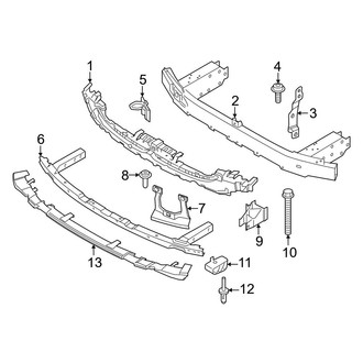 BMW OE - Front Bumper & Grille - Bumper & Components (With M Sport Trim, Bumper Support)