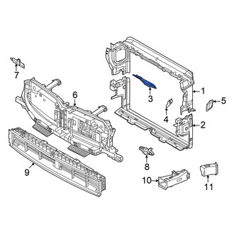 BMW OE - Front Center Radiator Support Air Deflector