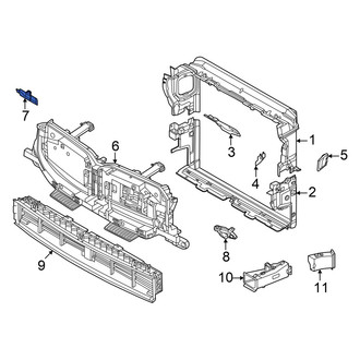 BMW OE - Upper Radiator Support Air Duct Bracket