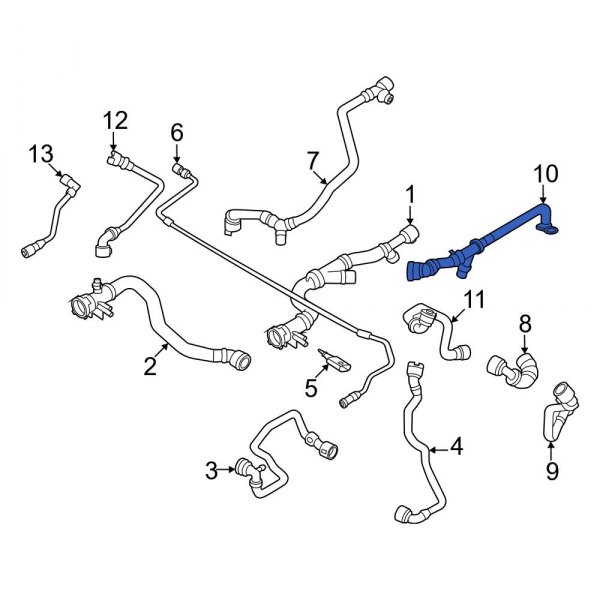 Drive Motor Inverter Coolant Line