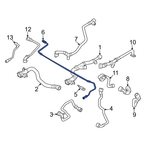 Drive Motor Inverter Radiator Hose