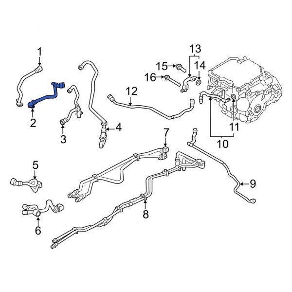 Drive Motor Battery Pack Coolant Hose