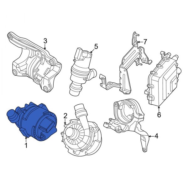 Drive Motor Inverter Cooler Water Pump