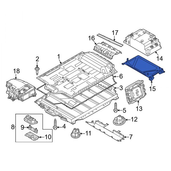 Drive Motor Battery Pack Control Module Bracket