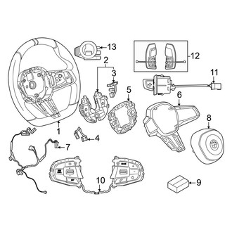 BMW OE - Steering Wheel & Trim (With M Sport Wheel), (M70 xDrive)