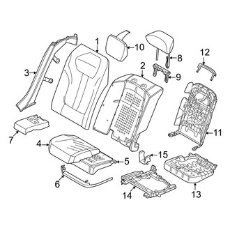 BMW OE - Seats & Tracks - Rear Seat Components (W/O Executive Lounge Seats)