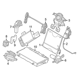 BMW OE - Seats & Tracks - Rear Seat Components (Electrical Components, W/O Executive Lounge Seats)