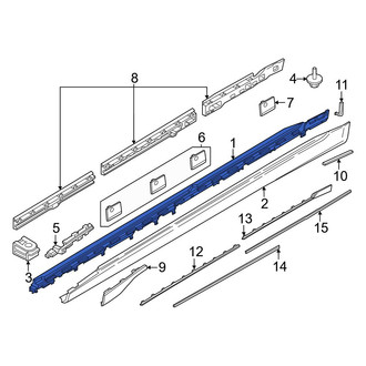 BMW OE - Left Upper Rocker Panel Guard