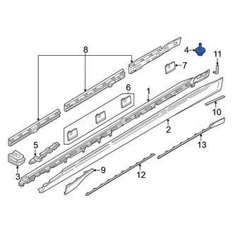 BMW OE - Rocker Panel Molding Rivet