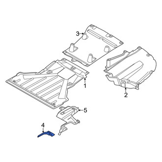 BMW OE - Left Floor Pan Splash Shield Brace