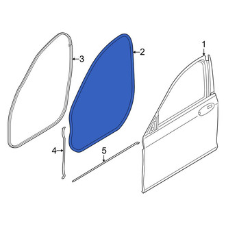 BMW OE - Front Outer Door Seal