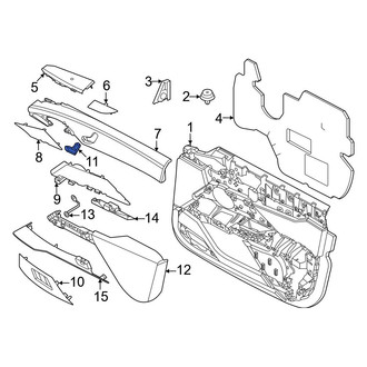 BMW OE - Front Right Power Seat Switch Bezel