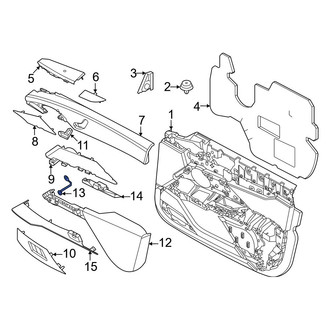 BMW OE - Right Door Armrest Bracket