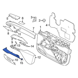 BMW OE - Front Right Door Trim Molding