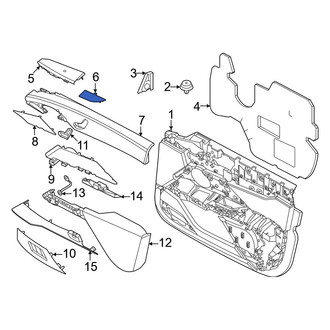 BMW OE - Front Left Door Switch Trim Panel