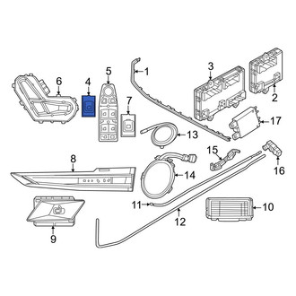 BMW OE - Front Trunk Lid Release Switch