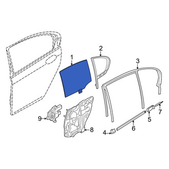 BMW OE - Rear Right Door Glass