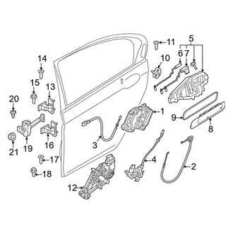 BMW OE - Rear Door - Lock & Hardware