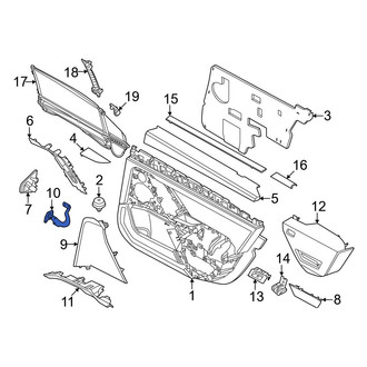 BMW OE - Left Speaker Cover Bracket