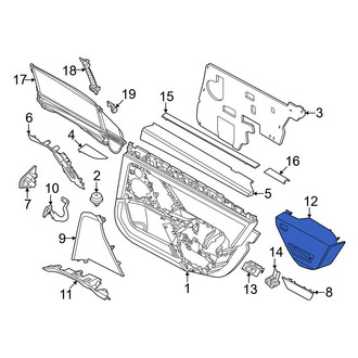 BMW OE - Front Right Door Armrest