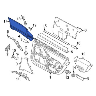BMW OE - Rear Left Door Glass Sunshade