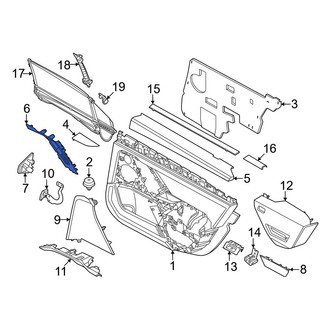 BMW OE - Rear Right Door Trim Molding