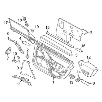 BMW OE - Rear Door - Interior Trim (Door Trim & Components)
