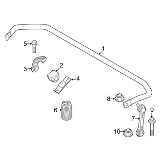 BMW OE - Rear Suspension - Stabilizer Bar & Components (W/O Active Drive)