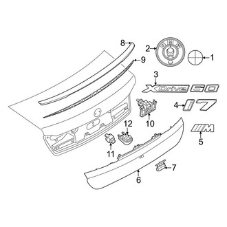 BMW OE - Trunk Lid - Exterior Trim
