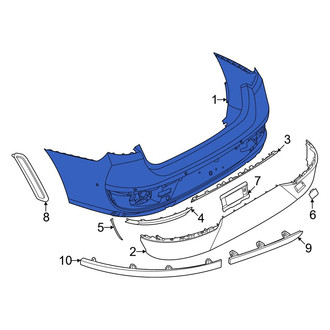 BMW OE - Rear Upper Bumper Cover