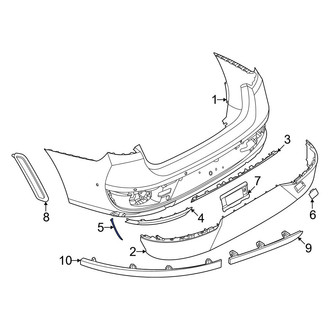 BMW OE - Rear Left Bumper Trim