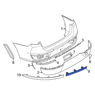 BMW OE - Rear Left Lower Inner Reflector Panel