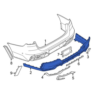 BMW OE - Rear Lower Bumper Cover
