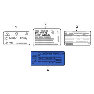 BMW OE - Tire Information Label