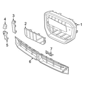 BMW OE - Front Bumper & Grille - Grille & Components (xDrive30)