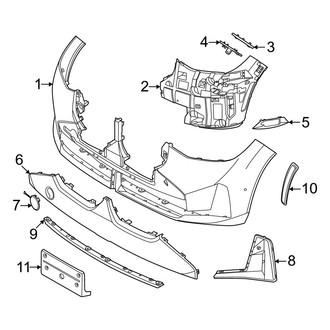BMW OE - Front Bumper & Grille - Bumper & Components (With M Sport Bumper Cover & Trim), (xDrive30)