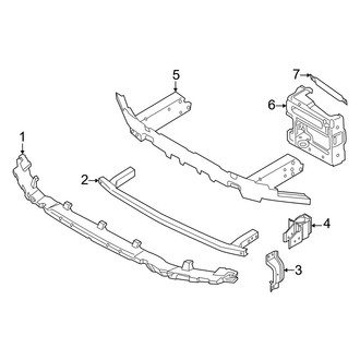 BMW OE - Front Bumper & Grille - Bumper & Components (Bumper Support), (M50 xDrive)