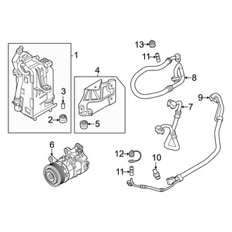 BMW OE - Air Conditioner & Heater - Condenser, Compressor & Lines