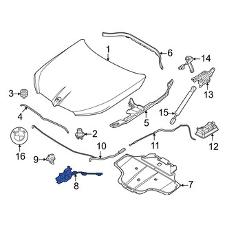 BMW OE - Front Left Hood Lock
