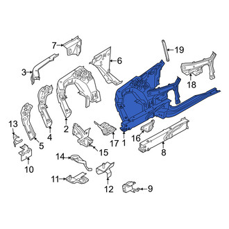 BMW OE - Front Left Frame Side Member Assembly
