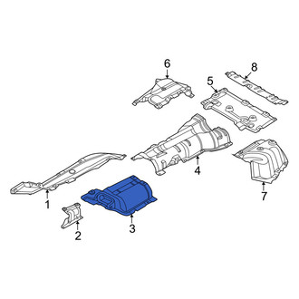 BMW OE - Center Front Floor Pan Heat Shield