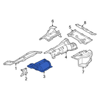 BMW OE - Center Front Floor Pan Heat Shield