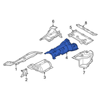 BMW OE - Center Rear Floor Pan Heat Shield