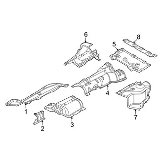 BMW OE - Exhaust System - Heat Shields (3.0L)