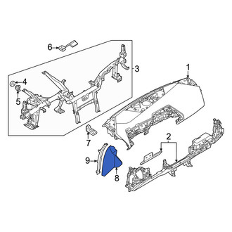 BMW OE - Left Instrument Panel Side Cover