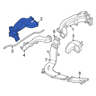 BMW OE - Front Left Upper Instrument Panel Air Duct