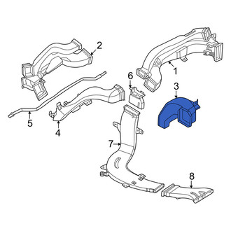 BMW OE - Front Right Lower Instrument Panel Air Duct