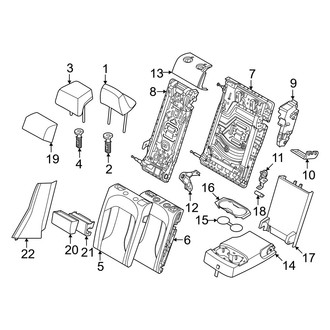 BMW OE - Seats & Tracks - Rear Seat Components (Seat Back Components)
